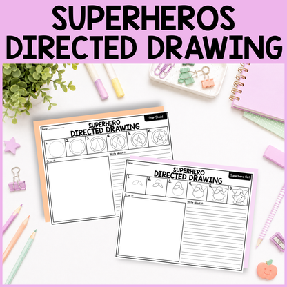 Superhero Directed Drawing