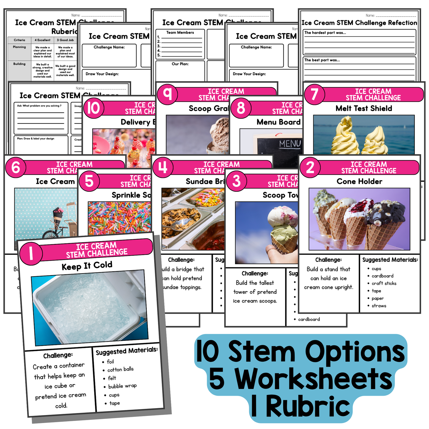 Ice Cream STEM Challenges