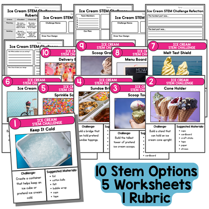Ice Cream STEM Challenges