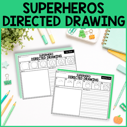 Superhero Directed Drawing