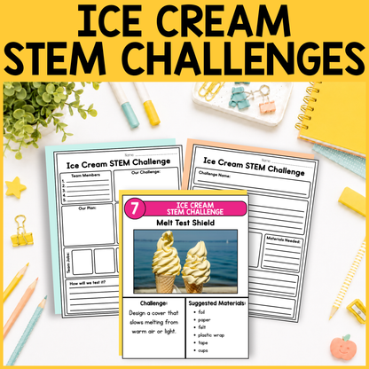 Ice Cream STEM Challenges