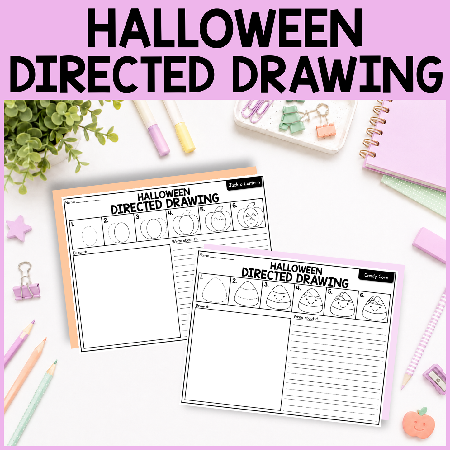 Halloween Directed Drawing