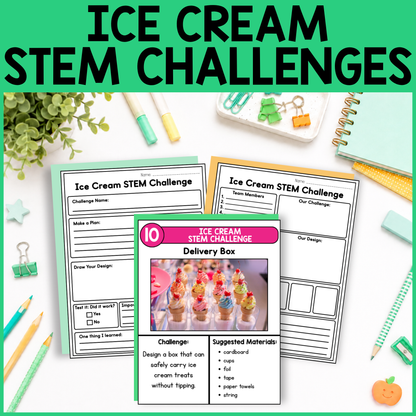 Ice Cream STEM Challenges