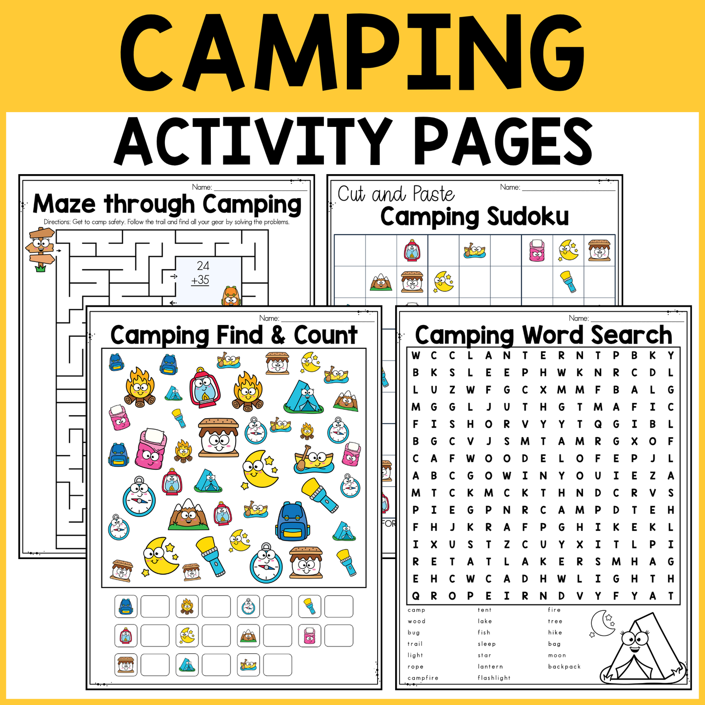Camping Activity Pack