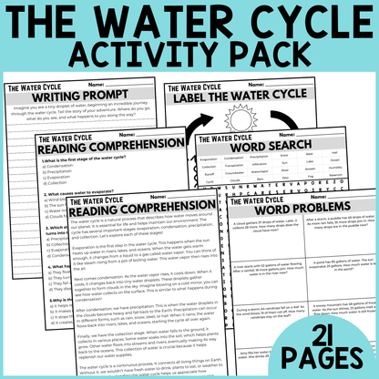 The Water Cycle Activity Pack