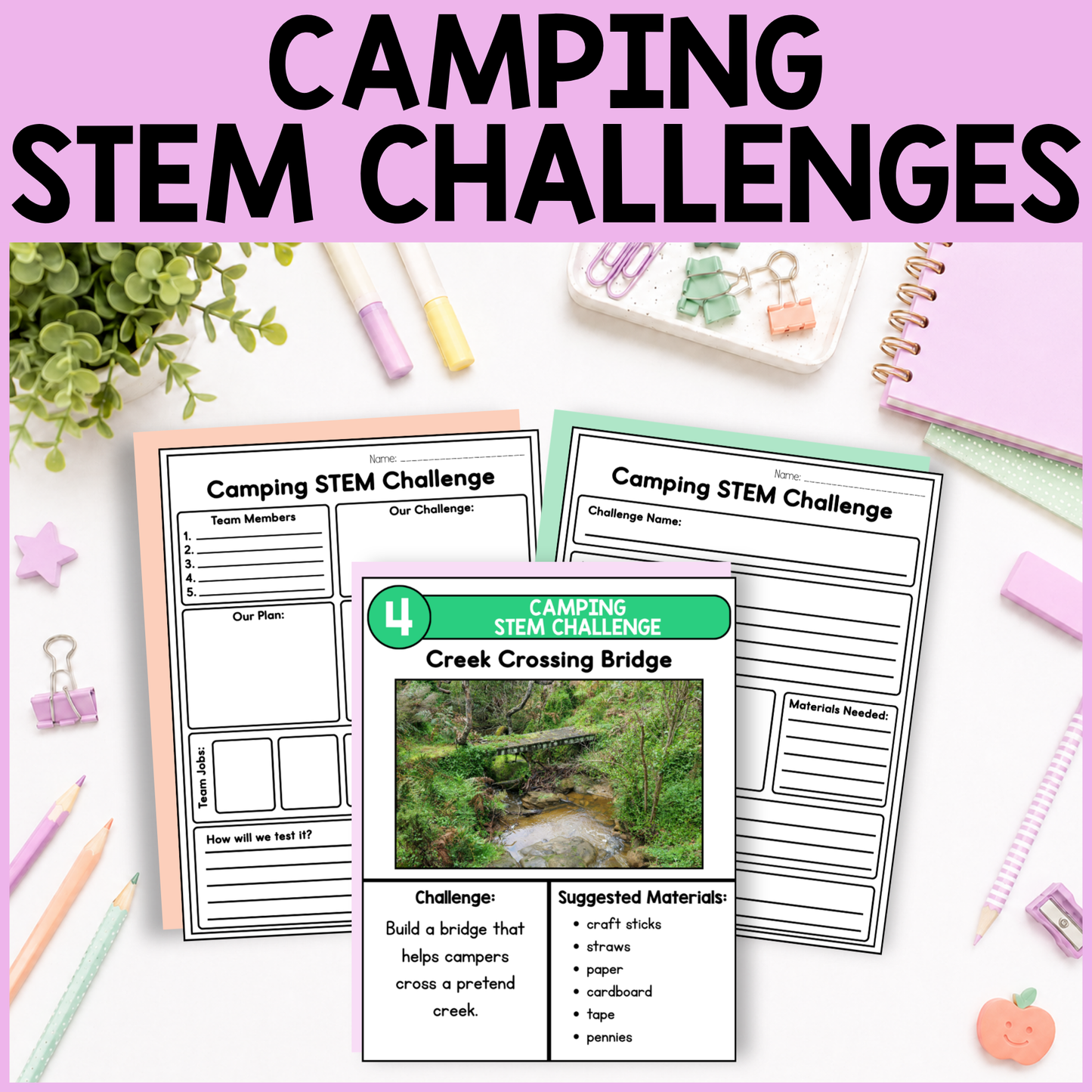 Camping STEM Challenges