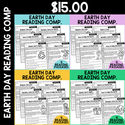 Earth Day Reading Comprehension
