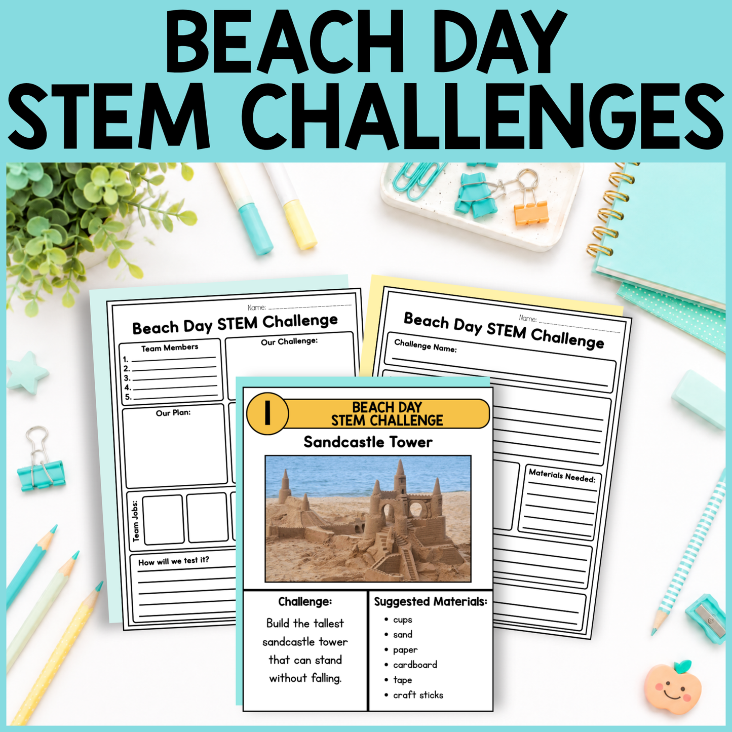 Beach Day STEM Challenges
