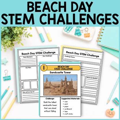 Beach Day STEM Challenges