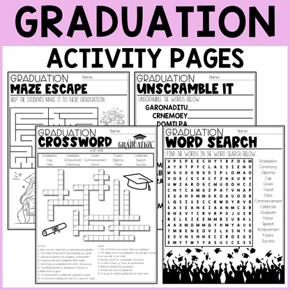 Graduation Activity Pages