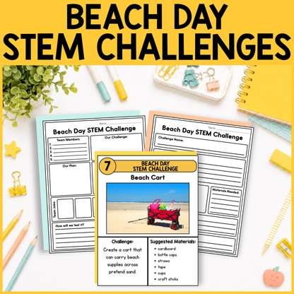 Beach Day STEM Challenges