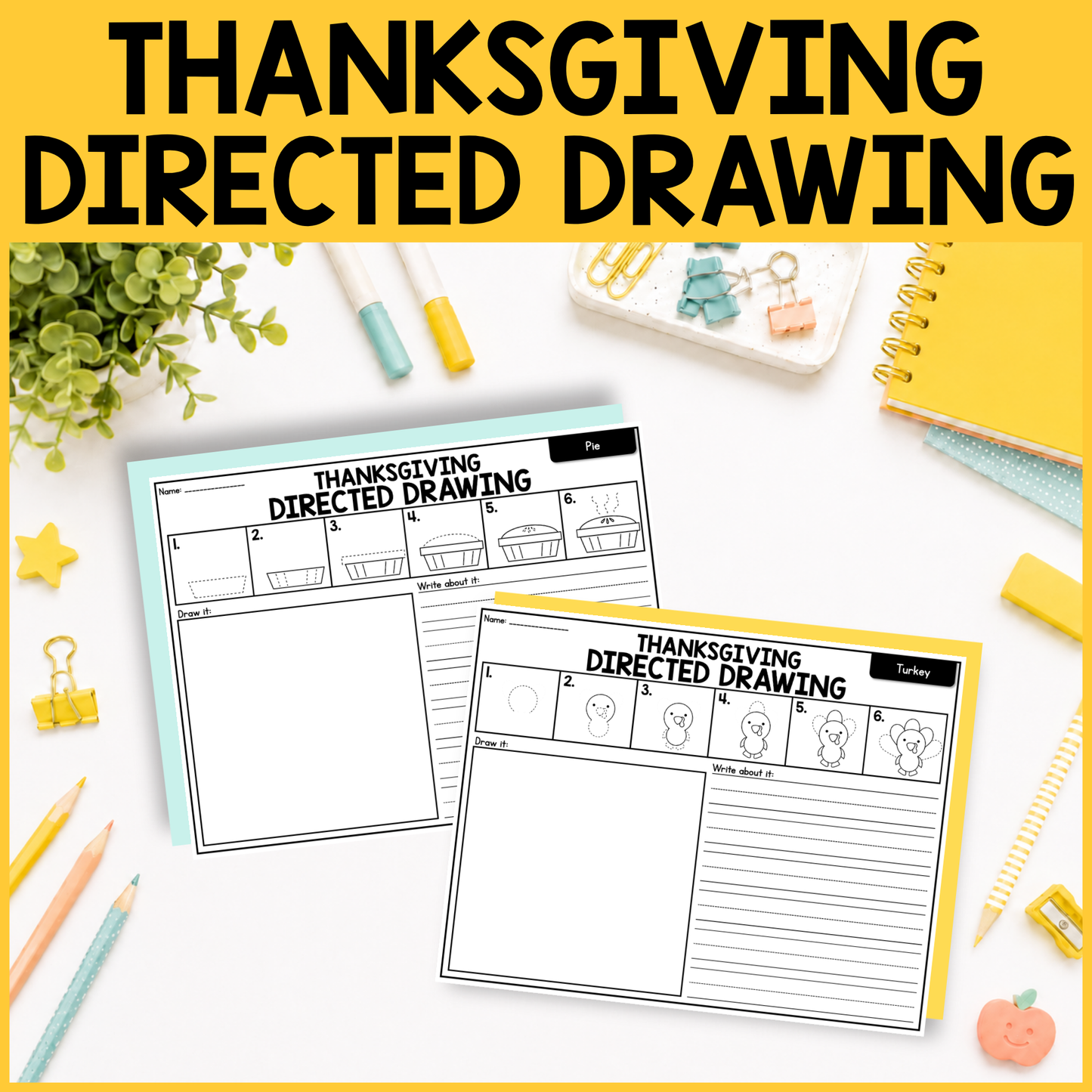 Thanksgiving Directed Drawing