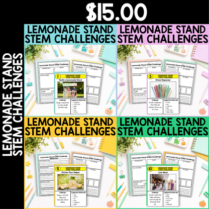 Lemonade Stand STEM Challenges