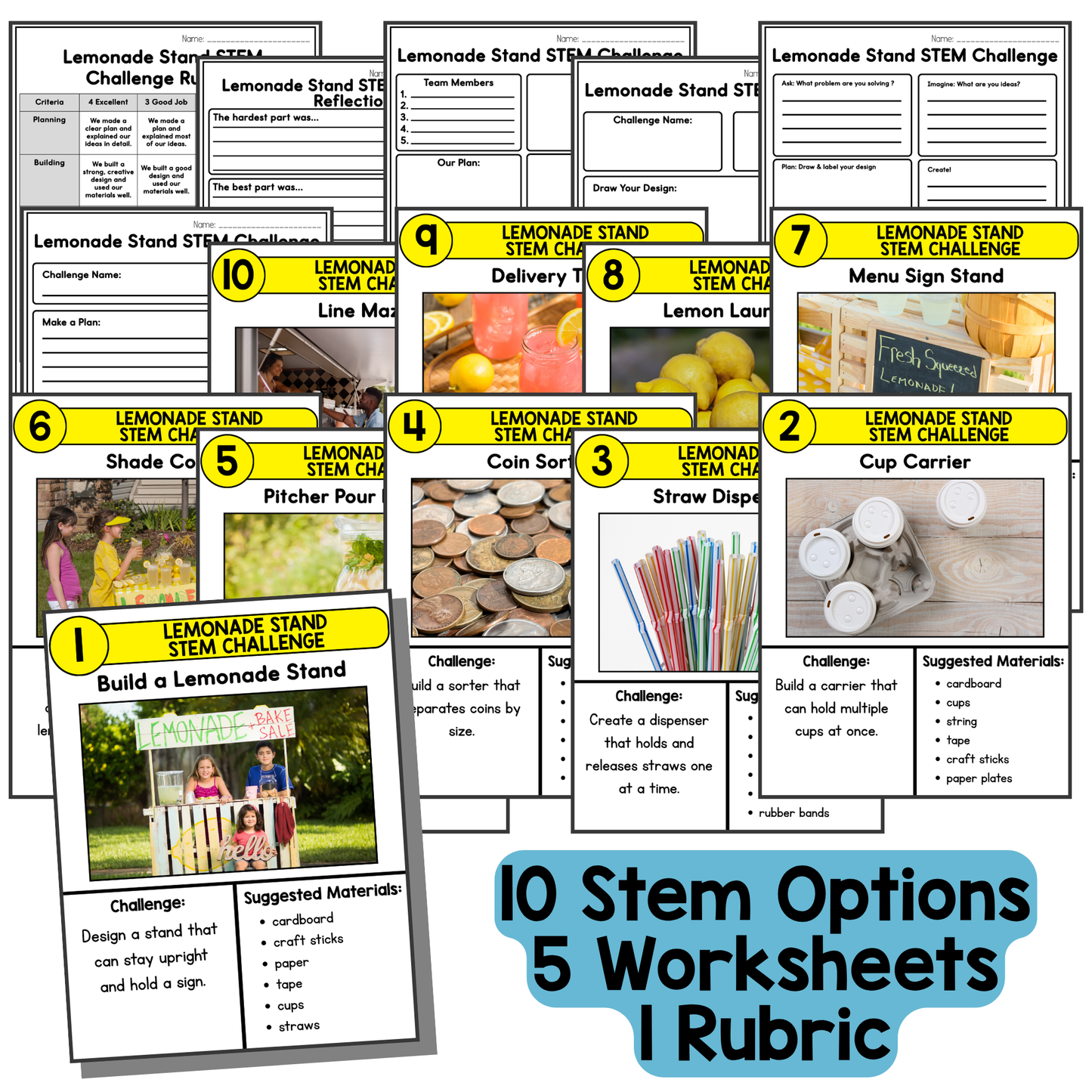 Lemonade Stand STEM Challenges