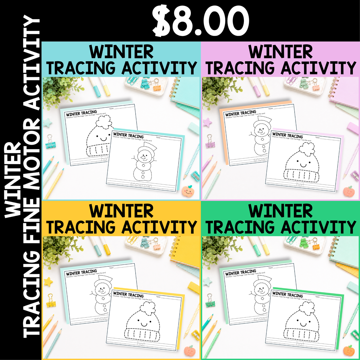 Winter Tracing Activity