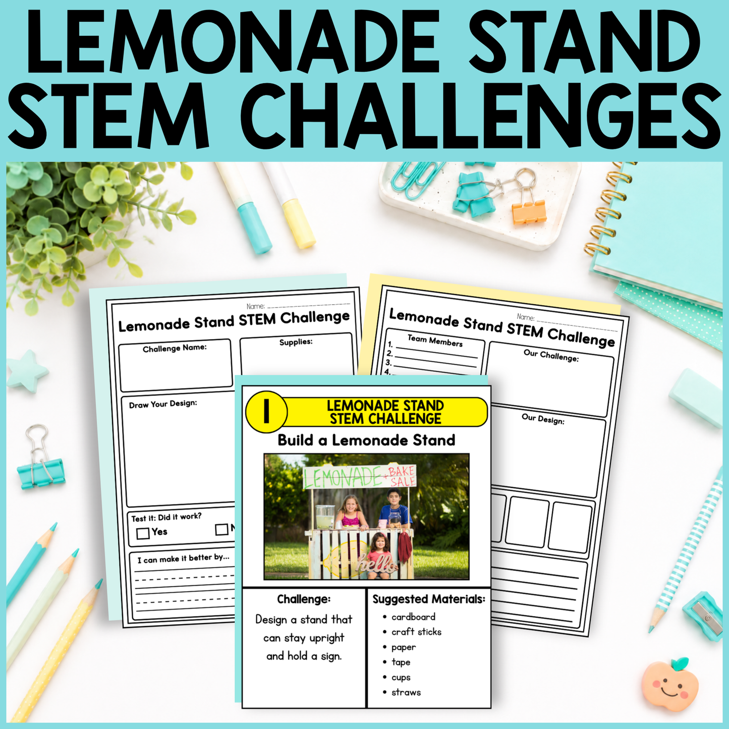 Lemonade Stand STEM Challenges