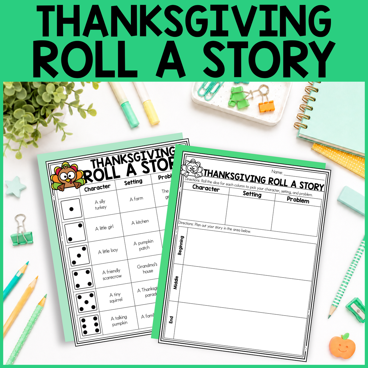 Thanksgiving Roll a Story