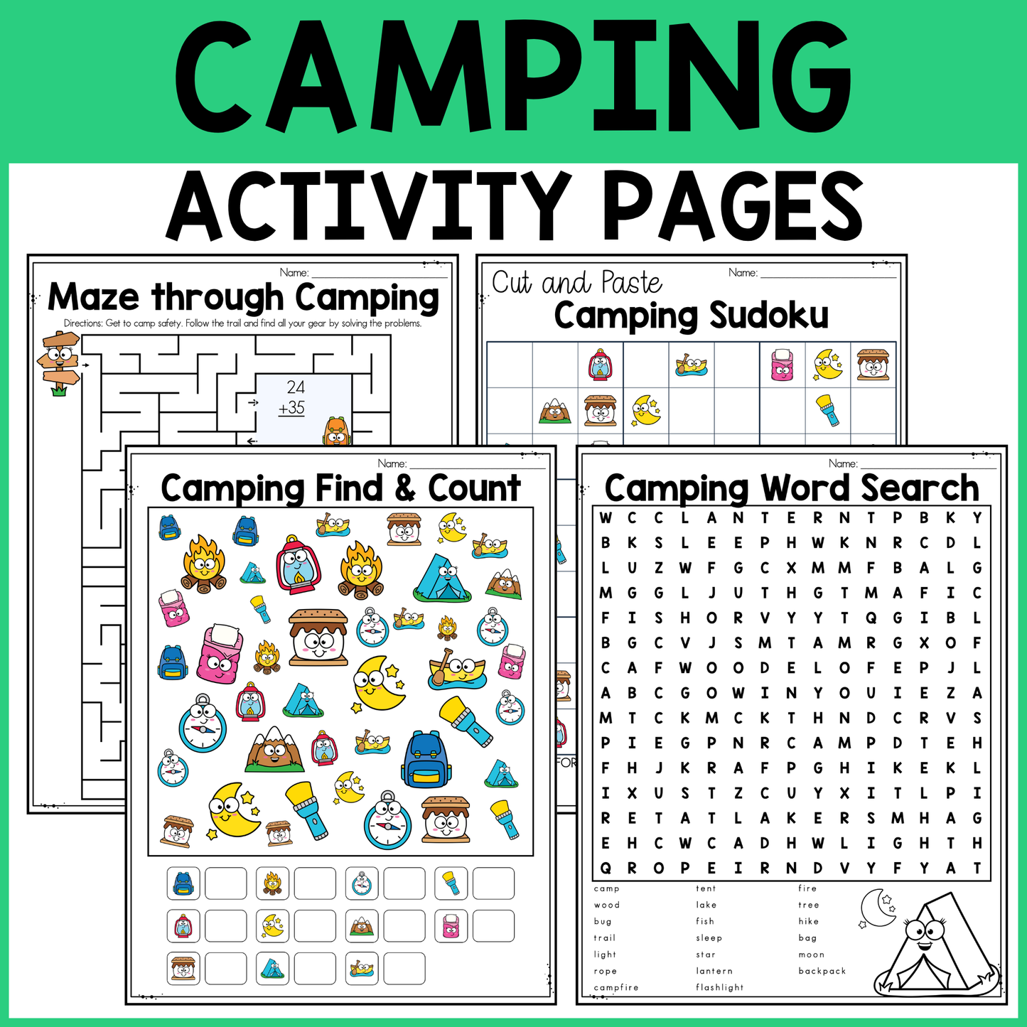 Camping Activity Pack