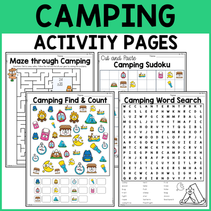 Camping Activity Pack