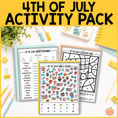 4th of July Activity Pack