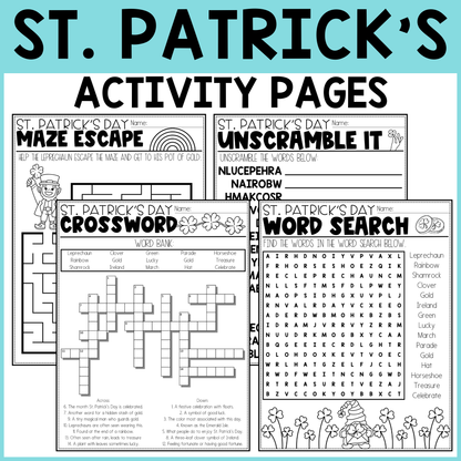 St. Patrick's Day Activity Pages