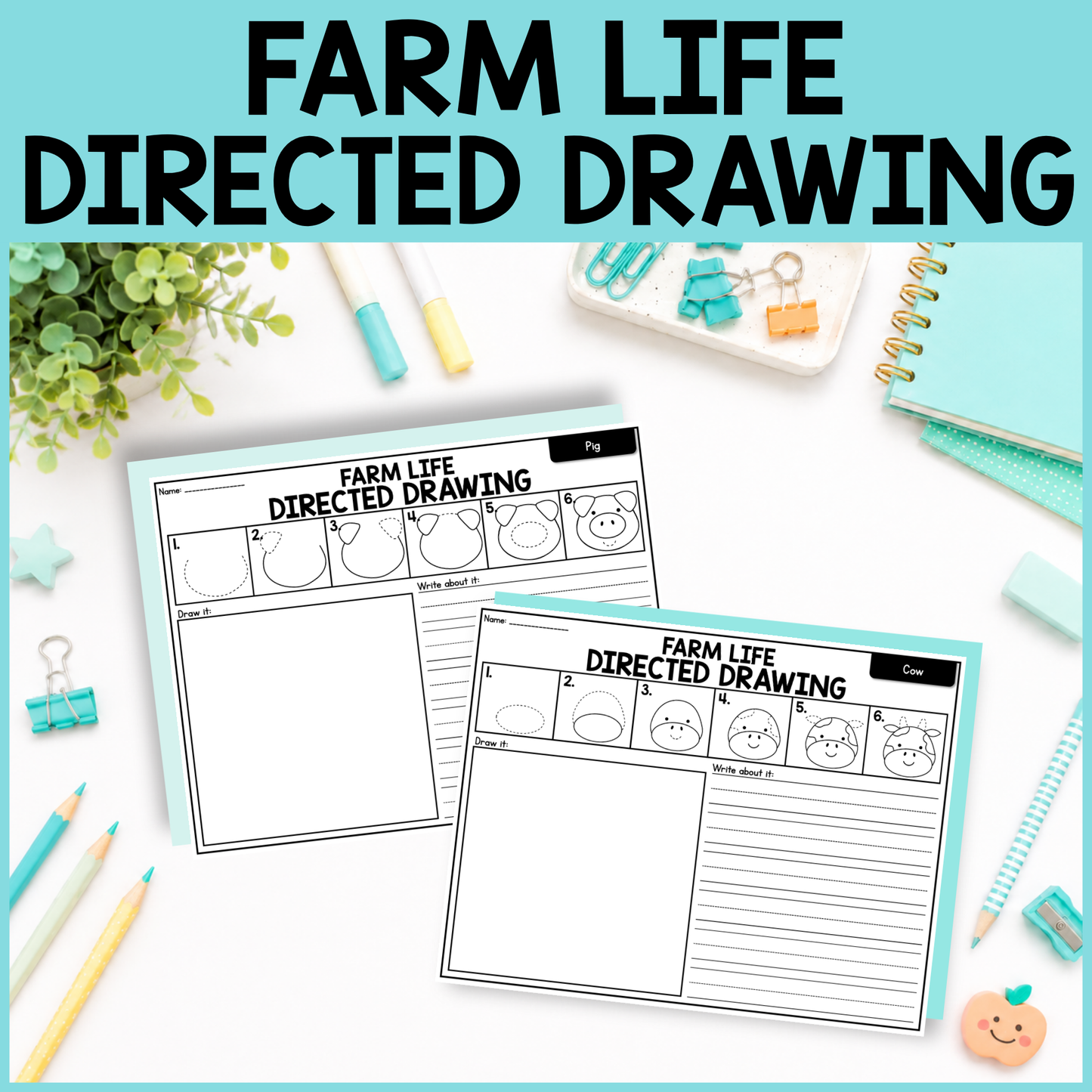 Farm Directed Drawing