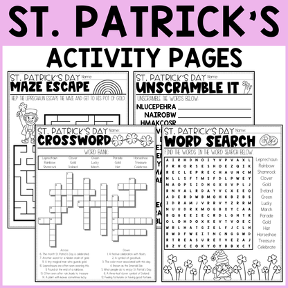 St. Patrick's Day Activity Pages
