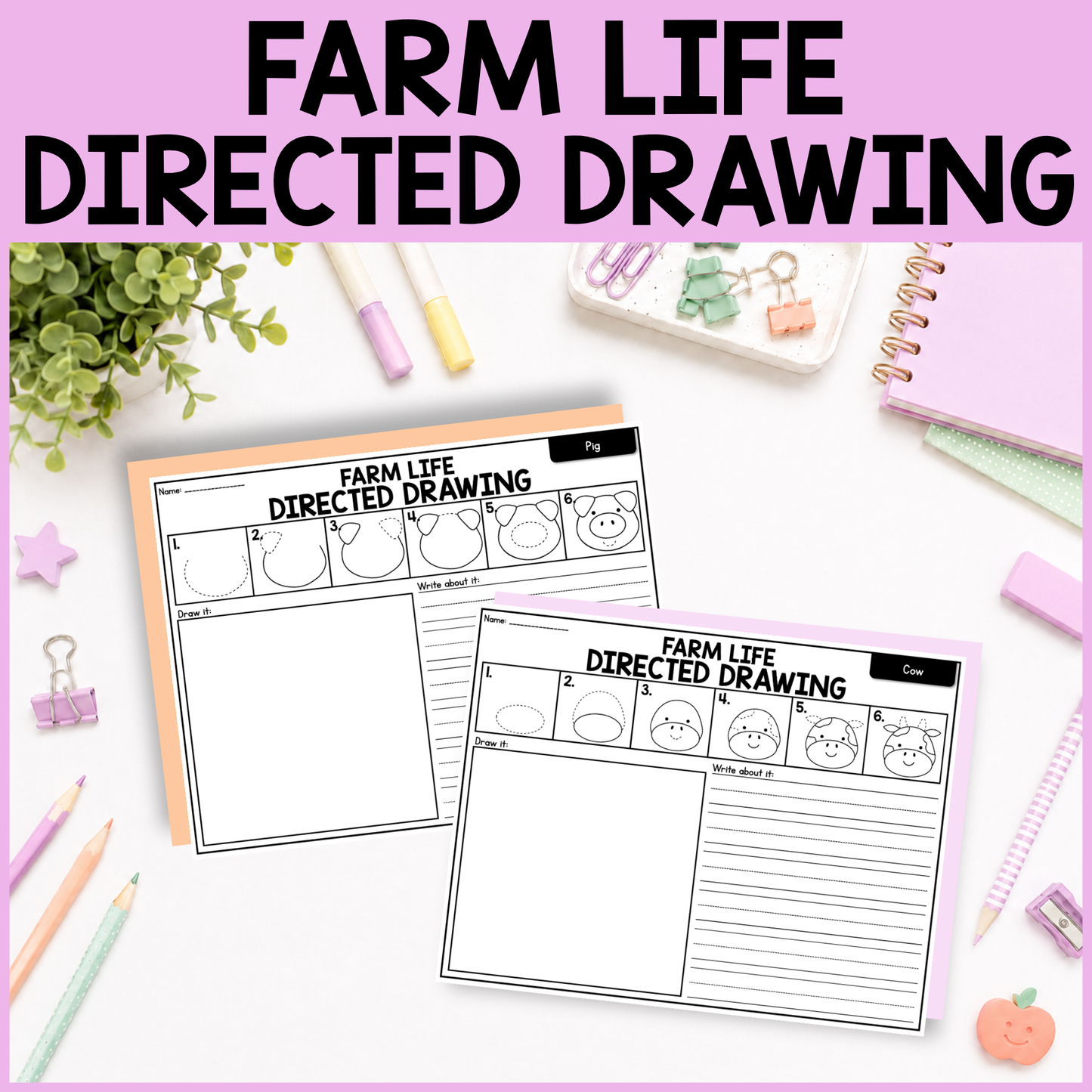 Farm Directed Drawing