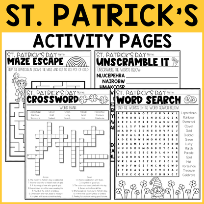 St. Patrick's Day Activity Pages