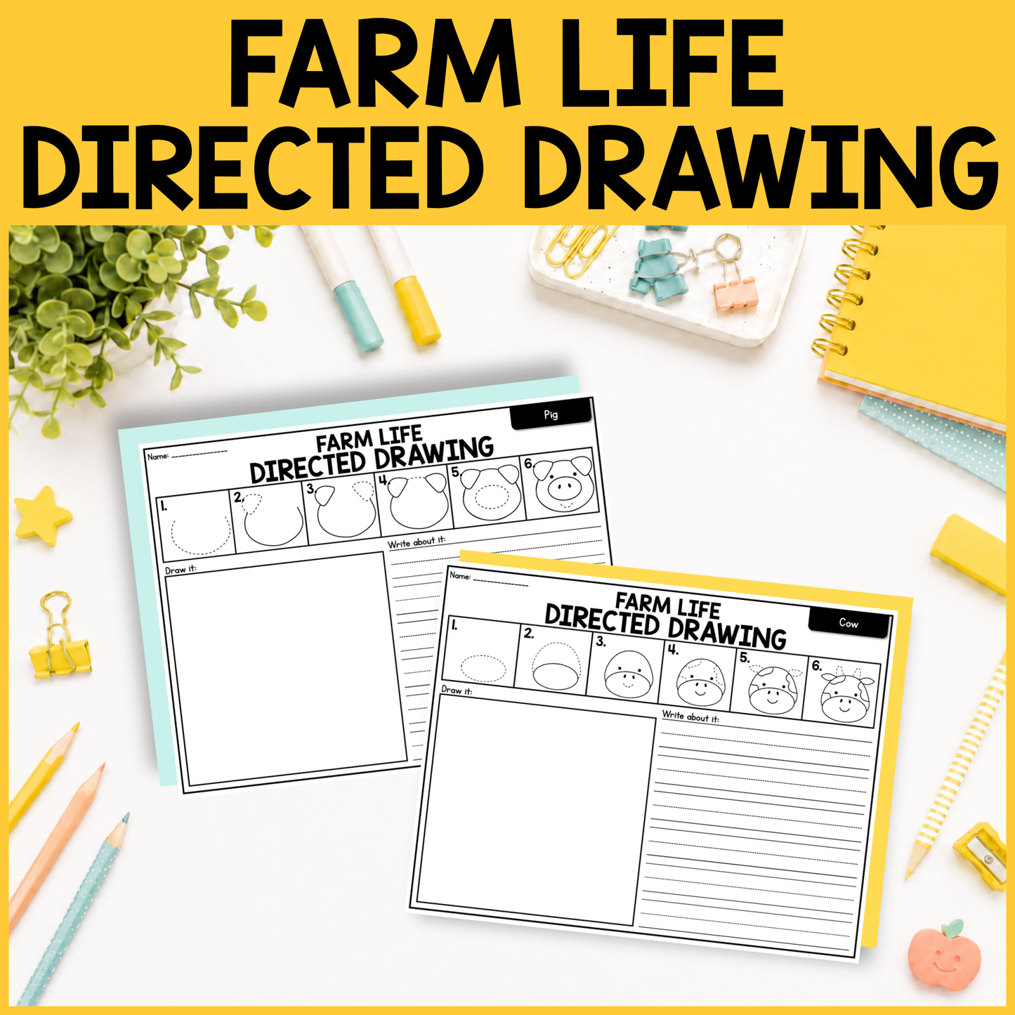 Farm Directed Drawing