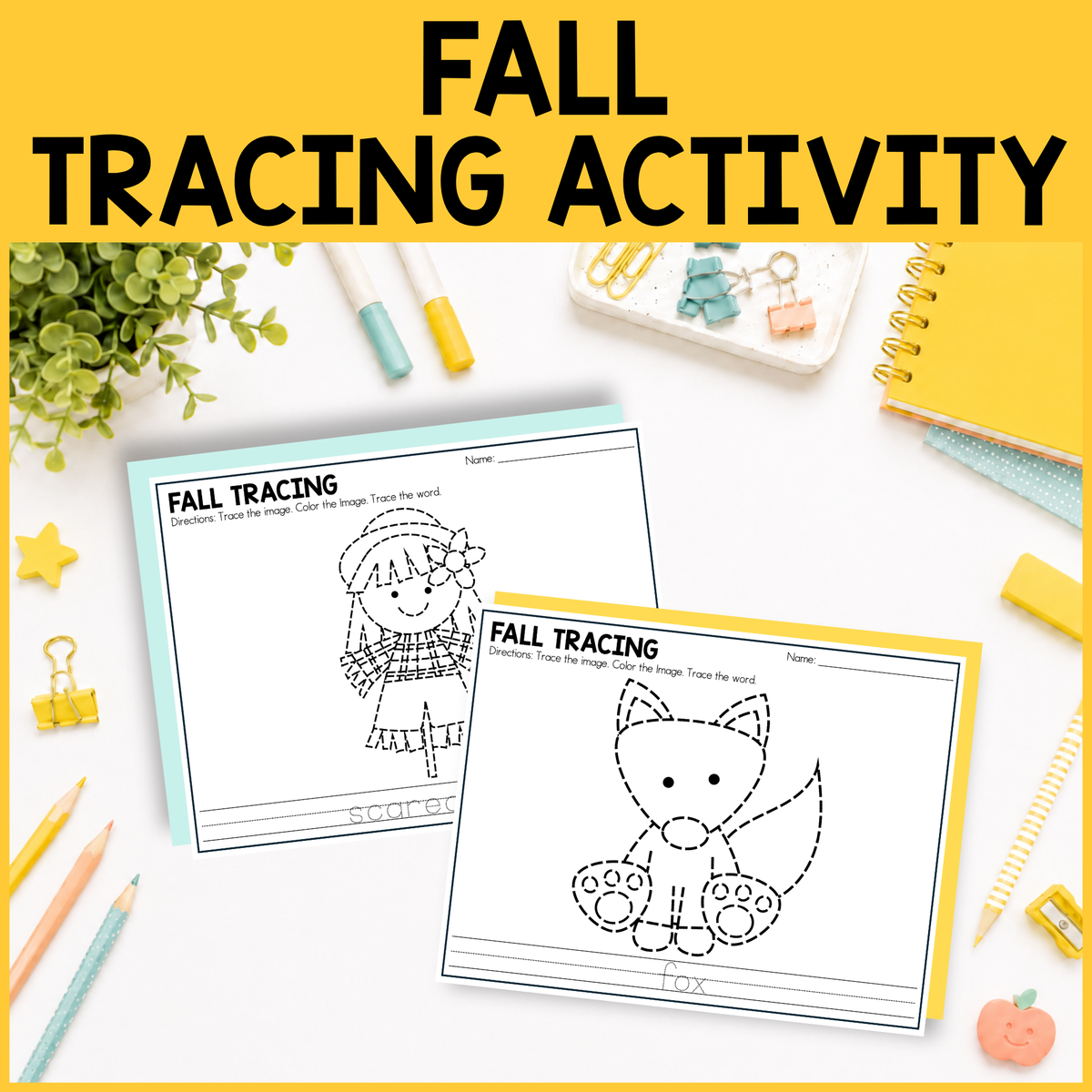 Fall Tracing Activity