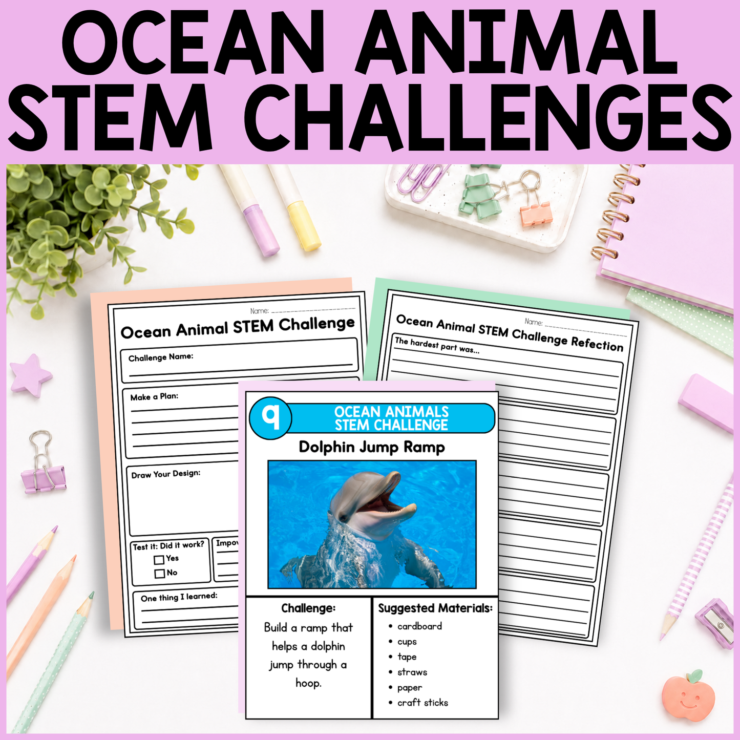 Ocean Animal STEM Challenges