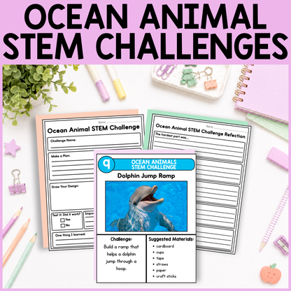 Ocean Animal STEM Challenges