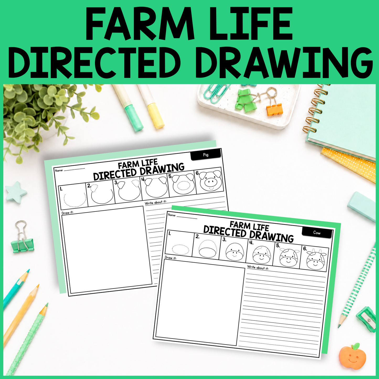 Farm Directed Drawing