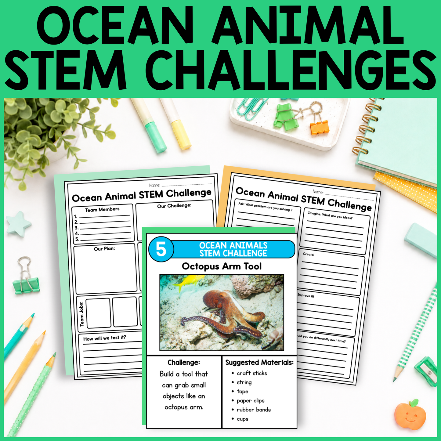 Ocean Animal STEM Challenges
