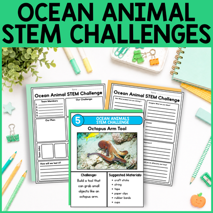 Ocean Animal STEM Challenges