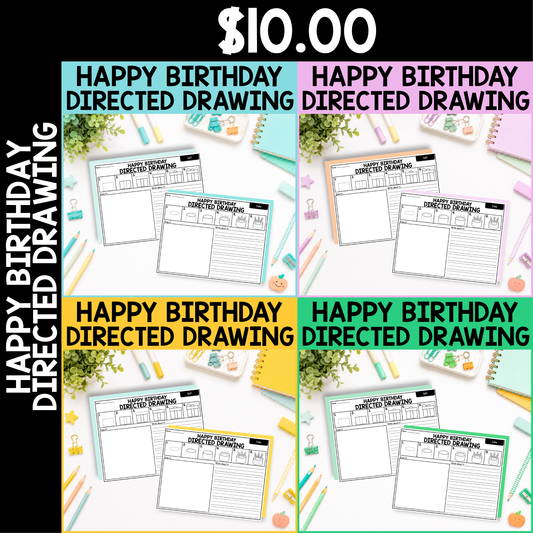 Birthday Directed Drawing
