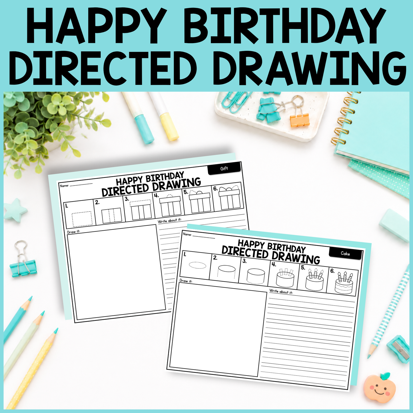 Birthday Directed Drawing