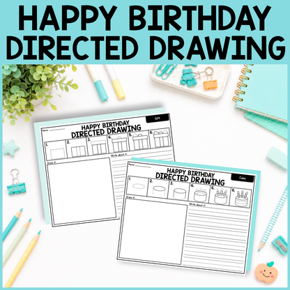 Birthday Directed Drawing