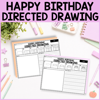 Birthday Directed Drawing