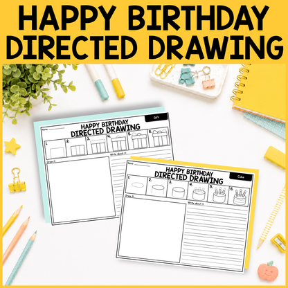 Birthday Directed Drawing