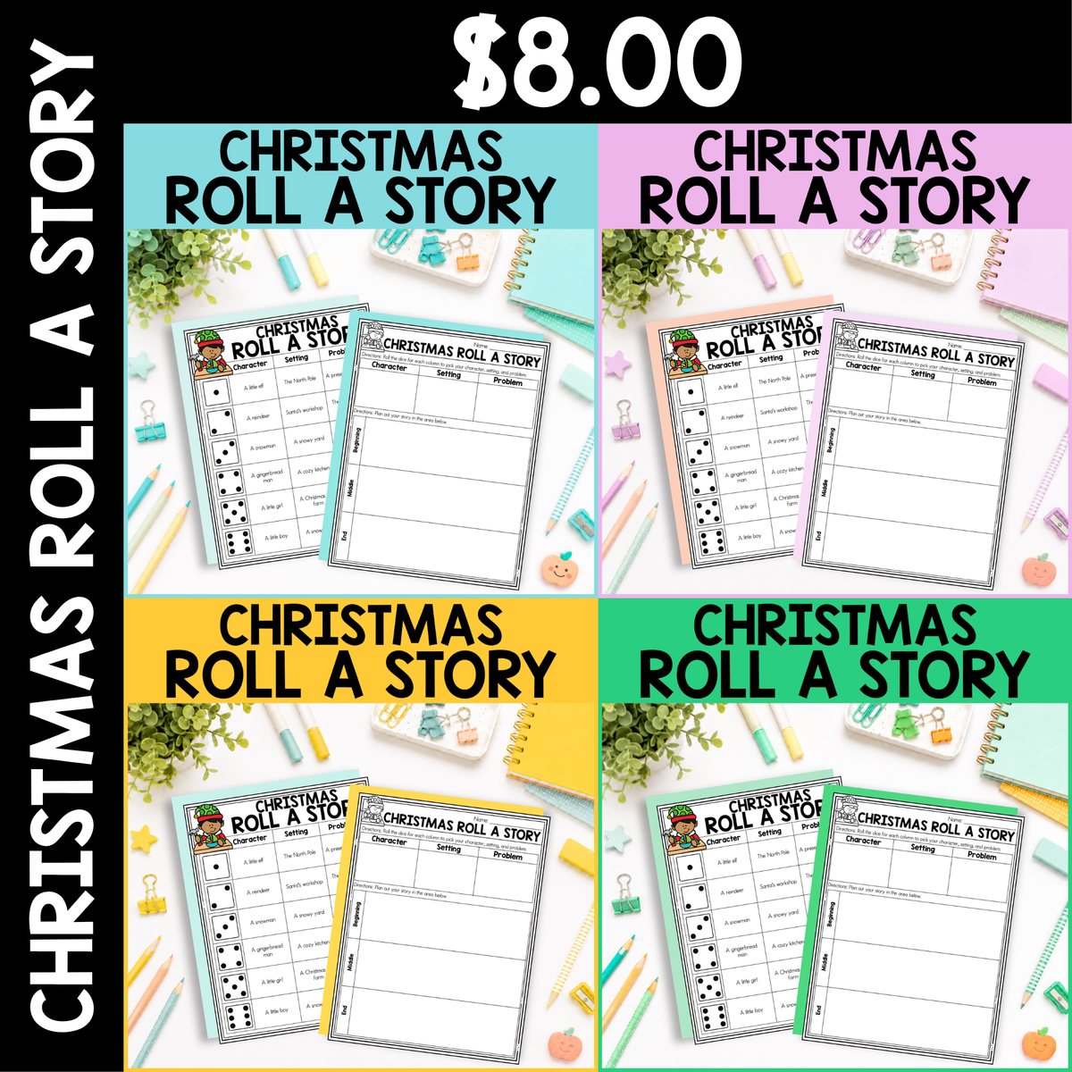 Christmas Roll a Story