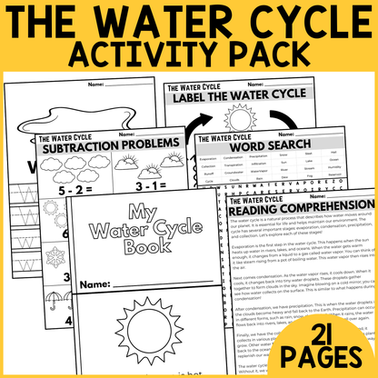 The Water Cycle Activity Pack