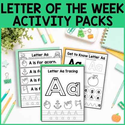 Letter of the Week Activity Packs