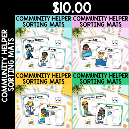 Community Helper Sorting Mats