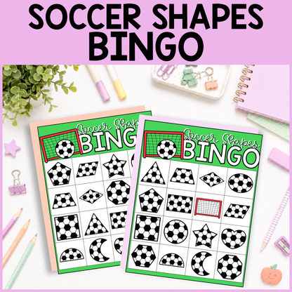 Soccer Bingo Shapes