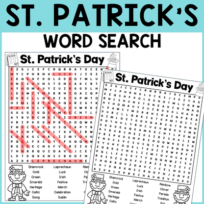 St. Patrick's Day Word Search