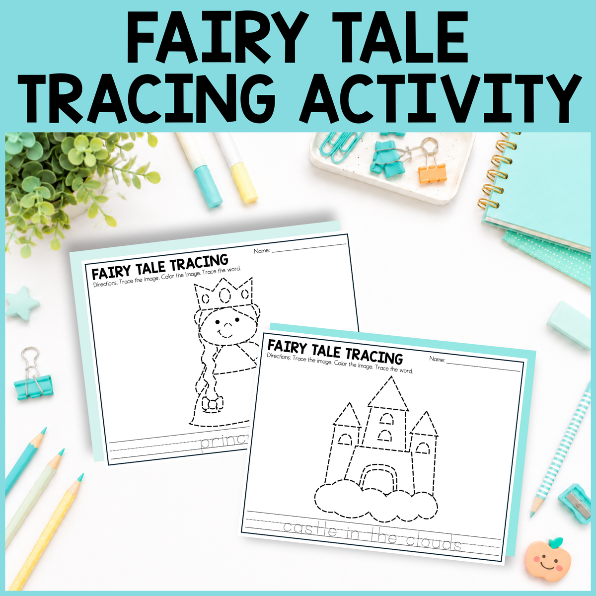 Fairy Tale Tracing Activity