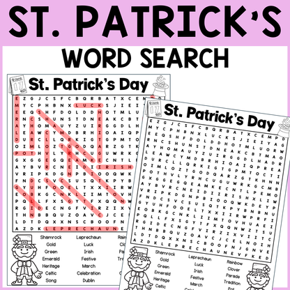 St. Patrick's Day Word Search