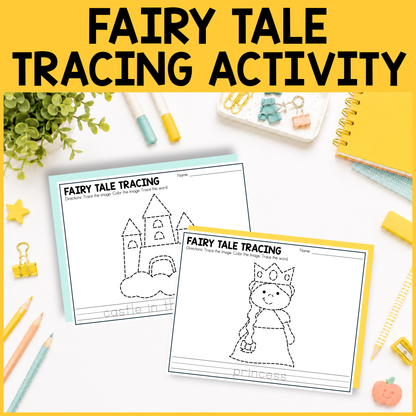 Fairy Tale Tracing Activity